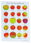 Apple Day Borough Market Tea Towel by Richard Bramble