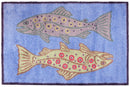 Gamefish Blue Design LARGE Size Floor Mat