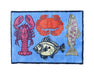 Richard Bramble Fish & Shellfish Design MEDIUM Size Floor Mat
