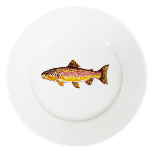 Richard Bramble Brown Trout 19cm Plate