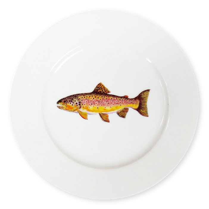 Richard Bramble Brown Trout 19cm Plate