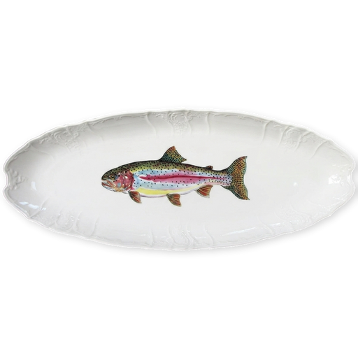 rainbow trout oval platter