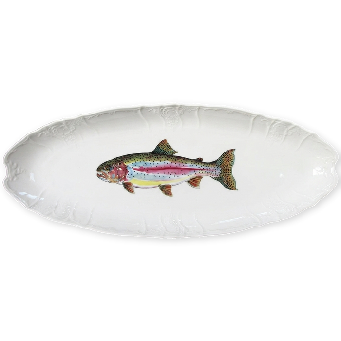 rainbow trout oval platter