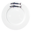 Mackerel 26cm Flat Rimmed Plate