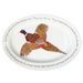 ring necked pheasant oval plate