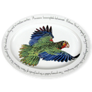 Parrot 39cm (15.4") Oval Plate (limited edition)