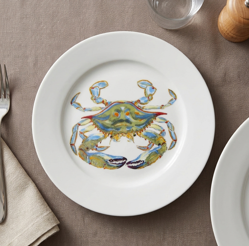 Richard Bramble Blue Crab 19cm Plate lifestyle