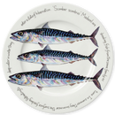 Mackerel 30cm Flat Rimmed Plate