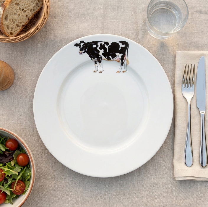 Richard Bramble Holstein-Friesian Cow 26cm Plate lifestyle