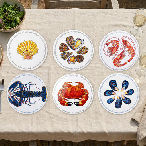Shellfish Tablemat Set of 6 by Richard Bramble