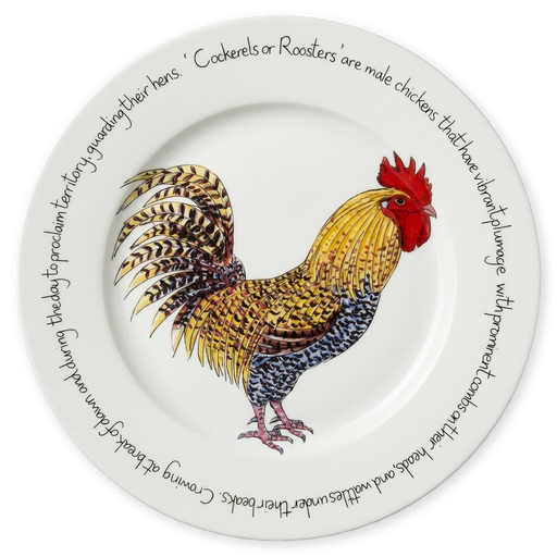 Cockerel Rooster 30cm Plate