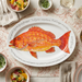 Red Snapper 39cm oval plate lifestyle