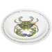 blue crab oval plate