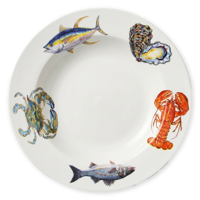 Fish And Shellfish US East Coast 30cm Plate