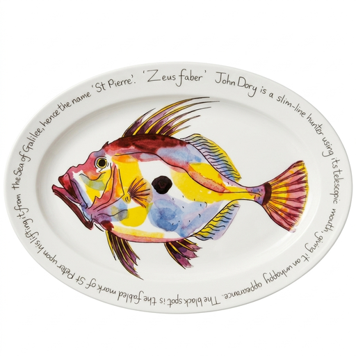 John Dory 39cm oval plate