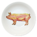 large white pig bowl
