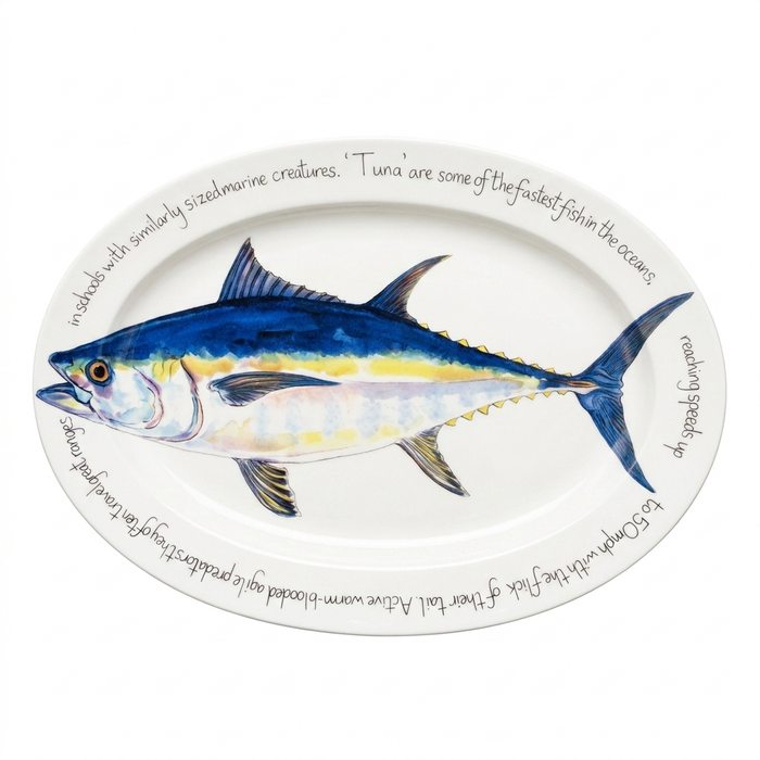 Bluefin Tuna 39cm oval plate