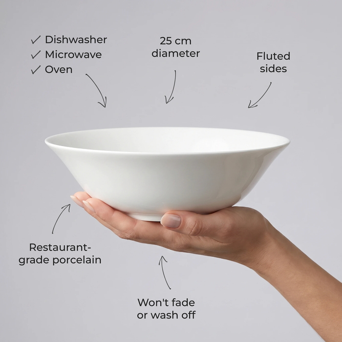 Oysters 25cm (10") Bowl in use