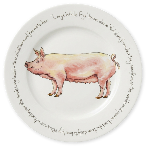 Large White Pig 30cm Plate