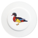 Wood Duck 19cm Flat Rimmed Plate