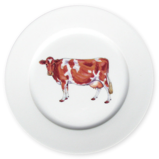 Richard Bramble Guernsey Cow 19cm Plate