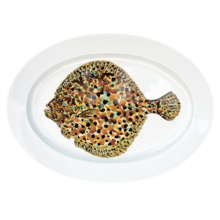Turbot 39cm oval plate