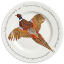 Ring-necked Pheasant 30cm Flat Rimmed Plate