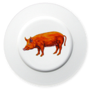 Tamworth Pig 19cm Flat Rimmed Plate