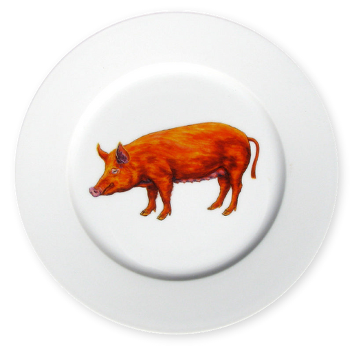 Richard Bramble Tamworth Pig 19cm Plate