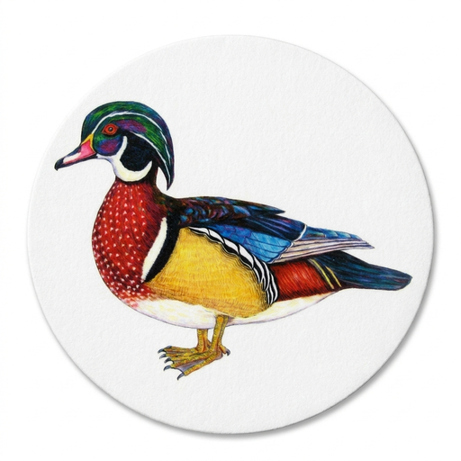 Wood Duck Coaster