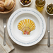 Scallop 30cm deep rimmed plate lifestyle