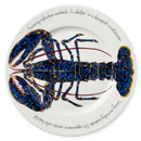 Blue Lobster 30cm Flat Rimmed Plate