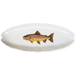 brown trout oval platter