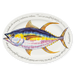 yellowfin tuna oval plate