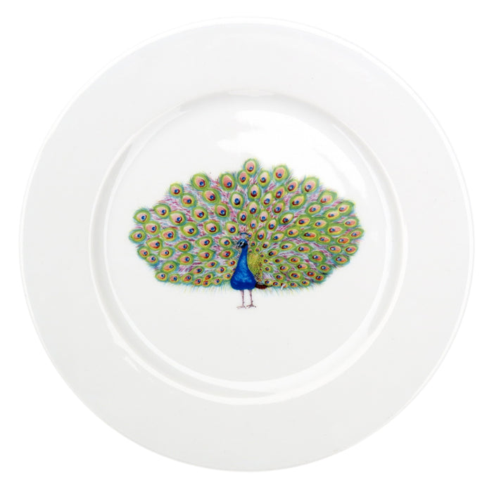 Peacock 19cm Flat Rimmed Plate