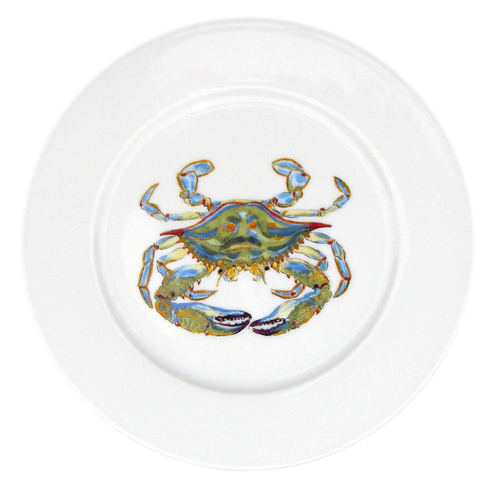 Blue Crab Mug & Side Plate Set styled on the table