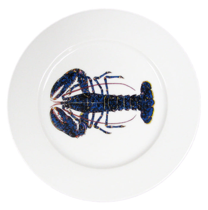 Blue Lobster Mug & Side Plate Set styled on the table