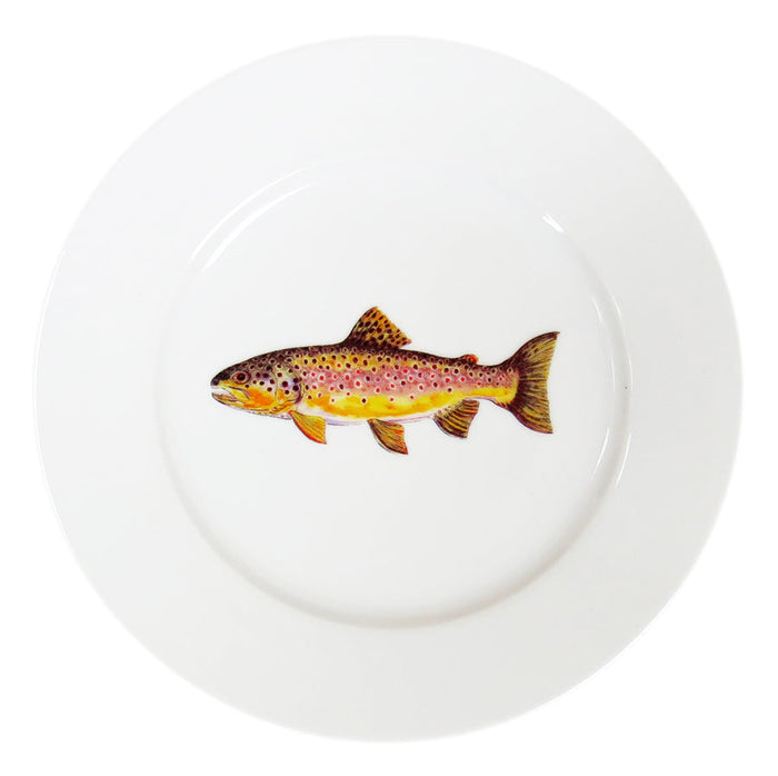 Brown Trout Mug & Side Plate Set styled on the table