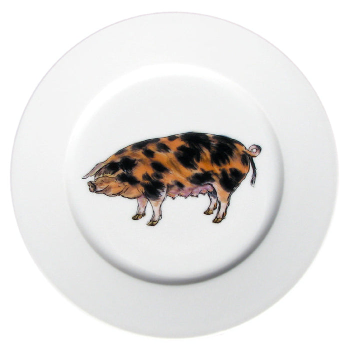 Oxford Sandy & Black Pig Mug & Side Plate Set styled on the table