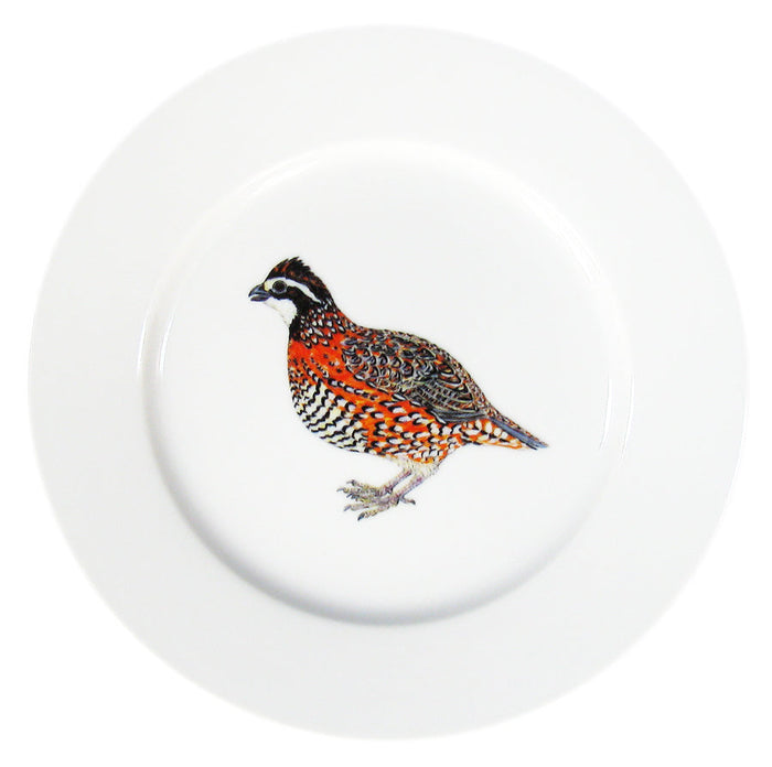 Bobwhite Quail Mug & Side Plate Set styled on the table