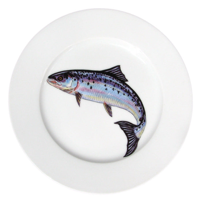 Salmon 19cm Plate by Richard Bramble