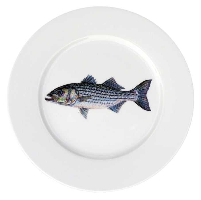 Striped Bass Mug & Side Plate Set styled on the table