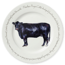 Aberdeen Angus Cow 30cm Flat Rimmed Plate (limited edition)
