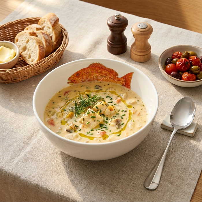 Red Snapper 16cm Bowl table setting