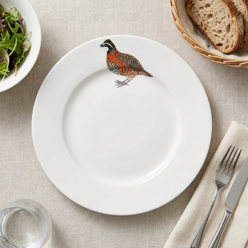Richard Bramble Bobwhite Quail 26cm Plate lifestyle