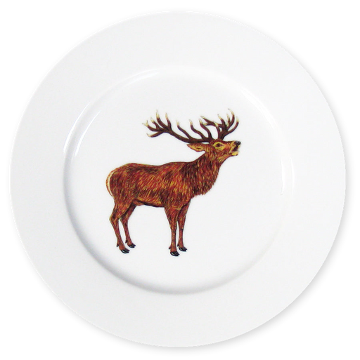 Richard Bramble Stag Roaring 19cm Plate