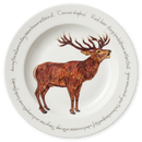 Stag Roaring 30cm Deep Rimmed Plate