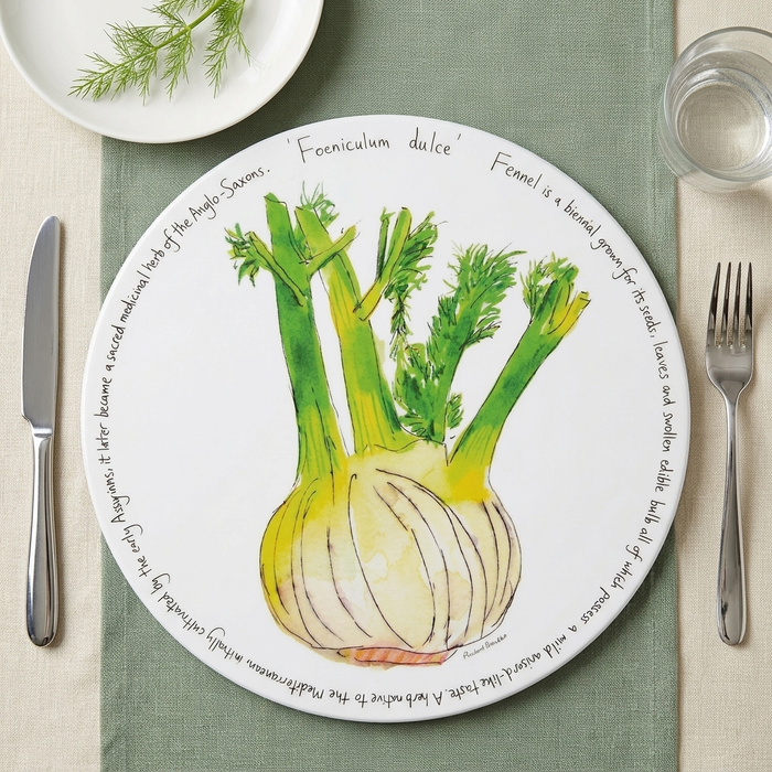 Fennel Tablemat styled on the table