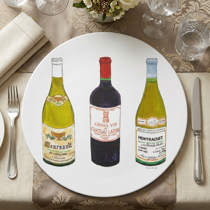 Wines 1 Tablemat styled on the table