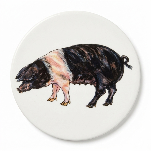Saddleback Pig Coaster